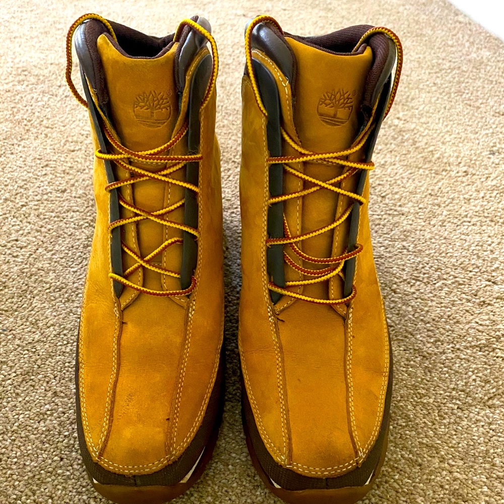 Brown Heeled Timberlands